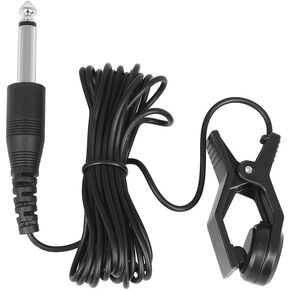 Guitar Pickups Clip-on Contact Microphone Vocal Pick Up Piezo Audio Transducer 1/4 Plug Cable Mic Pickup For Classical Acoustic Guitars Violin Mandolin Ukulele Tuner Sound Amplifier Speaker