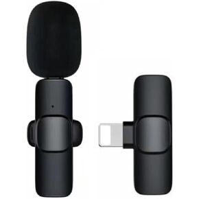 Wireless Lavalier Microphone for iPhone, ipad, Lapel Microphone Wireless for Video Recording, Clip on Wireless mic for Podcast, Interview, YouTube, Vlog, Tiktok, Live Streaming