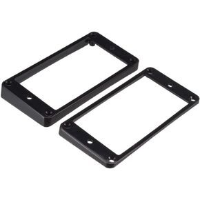 uxcell Humbucker Pickup Ring Pickup Mounting Frame Curved Bottom 35 for Neck and 79 for Bridge Pickup Black 2Set