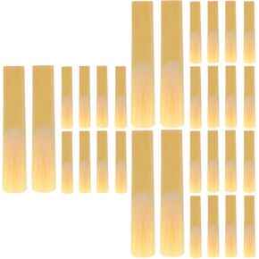Milisten 20 Pcs Bass Clarinet Woodwind Reed Clarinet Reeds Instrument Accessories Reeds for Clarinet Beginner Reeds for Clarinet Performance Clarinet Reeds Component