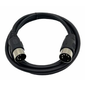 5-Pin DIN MIDI Extension Cable, Dafensoy 5-Pin DIN MIDI Male to Female Adapter Extension Cable, for MIDI Keyboard, Keyboard Synth,MIDI Guitar and Other Music Gear (5Feet) (Male to Male)