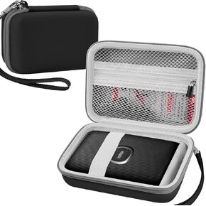 Leayjeen Travel Carrying Case Compatible with Fuji Instax Mini Link Smartphone Printer for Mobile Printers and Accessories -Black (Case Only)
