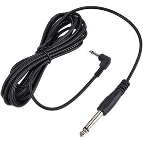 Exceart 3 1/8 to 1/4 Cable Male to Male Mono Stereo Cable Male to Male Audio Cable Headphone Adapter Amplifier for Electric Guitar Home Theater Amplifiers Guitars Blush Earphone
