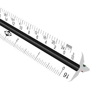 ALVIN, Architect Triangular Scale, Multipurpose Drafting Ruler for Drawing, Planning, and Design, High Impact Plastic - 12 Inch, White in Saudi Arabia