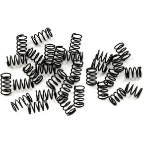 Musiclily Pro Steel Springs for Strat Style Electric Guitar Bridge Saddle, Black (20pcs 8mm and 10pcs 6mm)