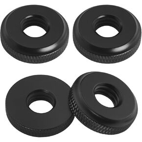 4PCS Microphone Camera Tripod Screws Hot Shoe Locking Knob Nut Hole 3/8 inch Aluminum Alloy Thumb Wheel Lock Nut Adapter Suitable for Selfie Sticks Tripod Screws