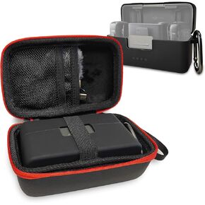 JCHPINE Hard Carrying Case and Silicone Cover Case for DJI Mic 2 Wireless Microphone, Protective Storage Holder for DJI Mic 2 Microphone Accessories (Only Case) (Case for Mic 2)