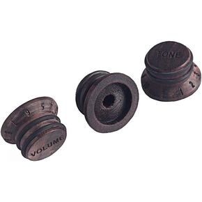 Alnicov 3 PCS Guitar Speed Control Knobs,For Guitar Bass Parts Volume Tone Knobs Top Hat,Rosewood