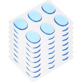 MECCANIXITY 48 Pcs Drum Dampeners Gel Pads Silicone Mute Pads Drum Silencers Drum Dampeners Moon Gels Coffee 30x25x3mm for Drums Cymbals Tone Control