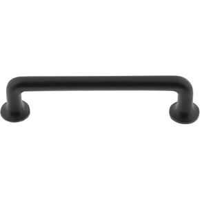 600932 600932 Rustic Barn Style Black Cast Iron 4" Center to Center Cabinet Handle/Drawer Pull