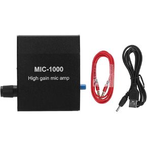 DC 5V Microphone Amplifier Mic Audio Amp High Gain 1000 Times Amplification Accessory Set Kit