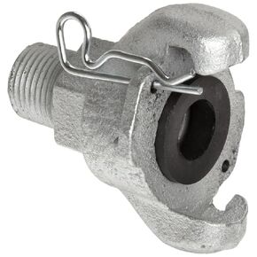 Dixon Air King AM2 Iron Air Hose Fitting, 2 Lug Universal Coupling, 1/2" NPT Male End