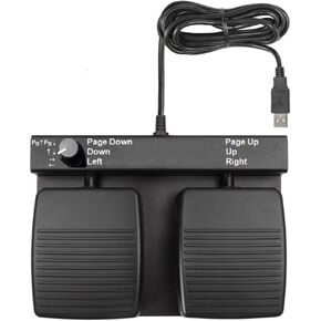 ECS USB Double Button Foot Pedal, Music Page Turner