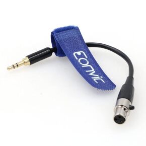Eonvic 3.5mm 1/8" TRS Male Plug to 3 pin Mini-XLR Female Pro Lapel Mic Audio Cable (100cm/39inch)
