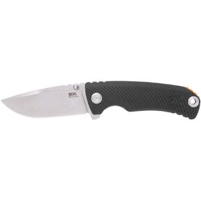 SOG Tellus ATK Outdoor Assisted Opening Frame Lock Folding Knives | Ambidextrous GRN Handle | CRYO 440C Stainless Steel Blade | Adjustable Belt Clip
