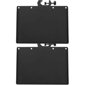 HEALLILY 2pcs Adjustable Clamp-On Rack Tray Holder Mic Rack Stand Tray Universal Mic Microphone Stand Tray for Live Streaming Karaoke 1