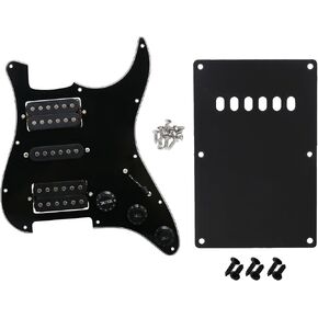 Electric Guitar Pickguard Sets HSH 3 Ply SSS Single Coil and Tremolo Spring Trem Cover Back Plate