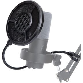 SUNMON Fifine K688 Mic Pop Filter with Windsrceen Foam Cover,Compatible with Fifine Mic, 6 Layered Wind Pop Screen with Flexible 360° Clip Stabilizing Arm for Improve sound quality,Noise reduction
