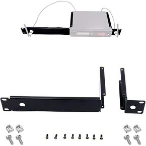 Antenna Distributor Bracket Hardware Kit for Mounting Shure SLX4 SLXD4 Wireless Microphone Single Receiver on 19'' Audio Rack Case (for 1 Receiver)