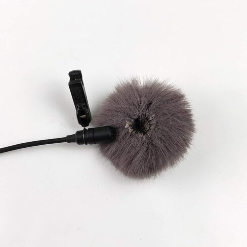 Lavalier Microphone windproof Sweater Cover 2 Pack Lapel Microphone 0.2 Inch Furry Windproof Windscreen White in Saudi Arabia