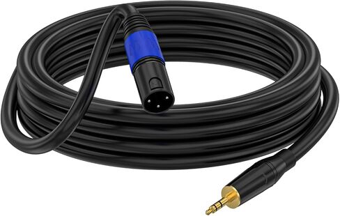 (1 حزمة XLR ذكر إلى 1/4 بوصة (6.35 مم) TRS جاك الرصاص كابل توصيل إشارة متوازن XLR إلى ربع بوصة كابل التصحيح - 5 أقدام in Kuwait