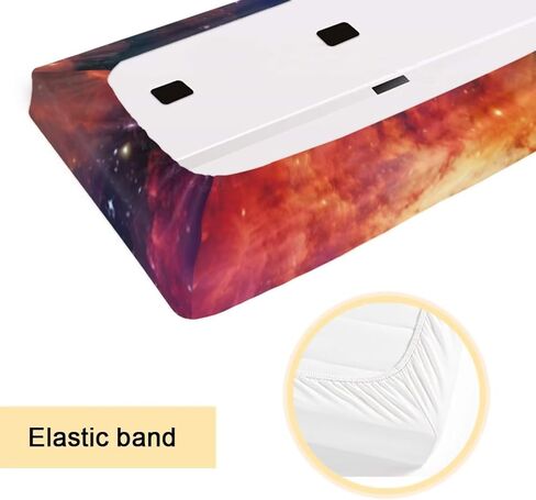 Galaxy Cloth Piano Keyboard Dust Cover Stretchy Waterproof Piano Keyboard Accessories Durable Electric Piano Keyboard Covers 61 Keys in Saudi Arabia