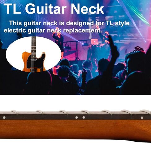 URSKOG 22fret TL غيتار كهربائي من خشب القيقب الكندي المحمص برقبة 14 بوصة نصف قطر لوحة الأصابع، صامولة عظمية، لوحة أصابع من خشب الورد in Kuwait