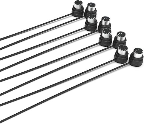 CME MIDI Cable 4-Pack - 3FT / 90cm, 5-pin DIN, Low-Profile - Mirrored 45-Degree Angled Ultra-Thin Plugs for Compact Spaces - Ideal for MIDI Interface, Pedalboard, Keyboard in Saudi Arabia