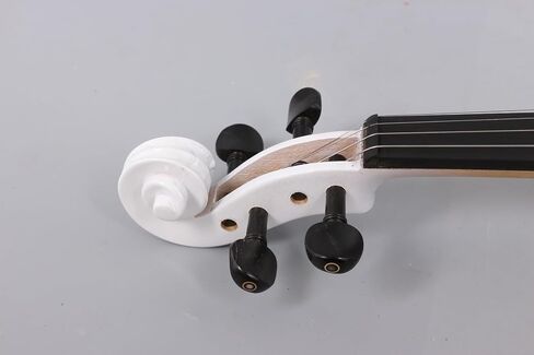 Yinfente 16inch Electric Viola solid wood with ebony viola fingerboard, chin rest, viola pegs, viola case bow, black silent voila for professional or beginners to practice (black) in Saudi Arabia