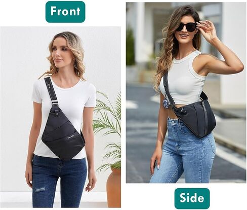 Sling Bag For Men Women Slim Anti-theft Crossbody Shoulder Daypack Lightweight Ergonomics Personal Flex Bag in Saudi Arabia