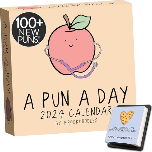 2025 Punny Daily Desk Calendar| Funny Calendar 2025 Day to Day for Home or Office, Daily Calendar 2025 Page a Day, Dad Joke Calendar with Tear Off Pages and Daily Puns (2025 Calendar) in Kuwait