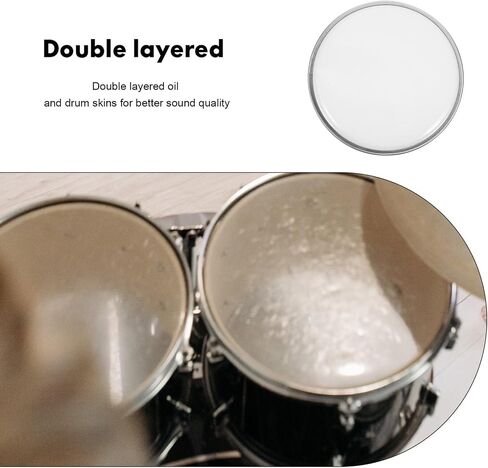 Vaguelly 10 Inch Drum Head Drum Skin Snare Drum Head Universal Drum Head in Saudi Arabia