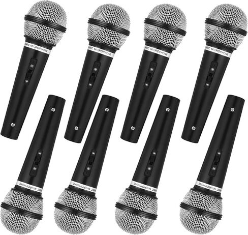8 Pcs Fake Microphone, Microphone Pretend Play Toy, Plastic Microphone, Prop Microphone,for Birthday Party, Stage Performance, Singing, Dancing, Role Playing (8) in Kuwait