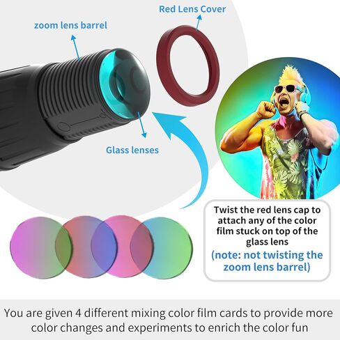 Pinspot Light with Remote,18W manually focusable,16 Colors Spot Lights Stage Effect Lighting and spot Size Adjustable,Disco Ball Spotlight Most Suitable for Party Activities Live Show Party Dance in Saudi Arabia