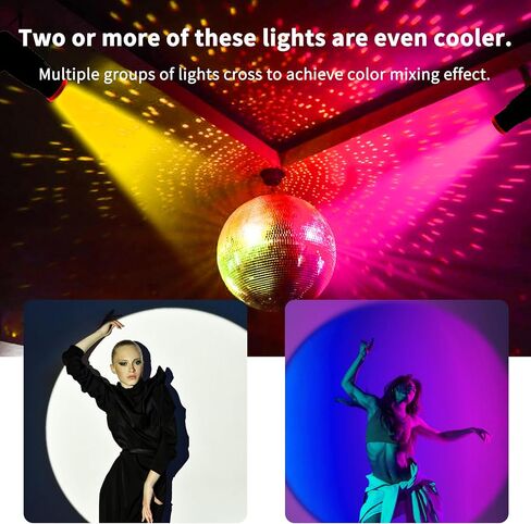 Pinspot Light with Remote,18W manually focusable,16 Colors Spot Lights Stage Effect Lighting and spot Size Adjustable,Disco Ball Spotlight Most Suitable for Party Activities Live Show Party Dance in Saudi Arabia