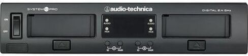 Audio-Technica ATW-1311 System 10 PRO Rack-Mount Digital Dual UniPak Transmitter System (2.4 GHz) with GM-1W Wireless Mobile Pack & 4-Hour Rapid Charger Kit in Saudi Arabia
