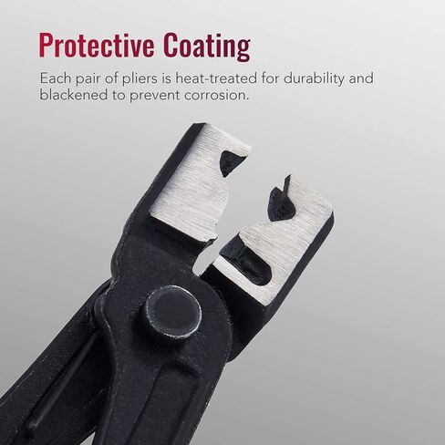 Orion Motor Tech 9pc Hose Clamp Pliers, Hose Clamp Remover Kit with Flexible Wire Long Reach Hose Clamp Clic R Type Swivel Jaw and Flat Band Pliers for Coolant Radiator Heater and Water Hose in Kuwait