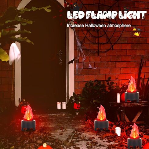 Katech LED Artificial Flame Lamp Fake Fire Light Stage Effect LED Silk Flame Lamp Campfire Lamp Prop Flame Light for Halloween, Christmas, Festival, Holiday, Party, Bar or Home Decoration in Saudi Arabia