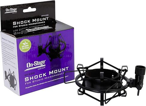 On-Stage MY430 Studio Microphone Shock Mount, Black in Kuwait