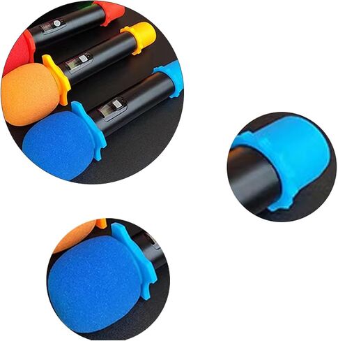 TAODAN 4Sets Shakeproof Wireless Handheld Microphone Protection Windscreen Foam Cover for KTV Mic Device in Saudi Arabia