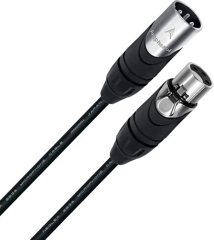 WORLDS BEST CABLES 3 Units - 5 Foot - Quad Balanced Microphone Cable CUSTOM MADE using Mogami 2534 wire and Amphenol AX3M Male & AX3F Female Silver XLR Plugs in Saudi Arabia