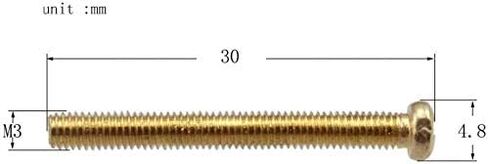 أجزاء جيتار باس، M3x30mm هامبوكر إطار لاقط مزدوج الملف 8 قطع مجموعة براغي ونوابض للجيتار الكهربائي، ذهبي in Saudi Arabia