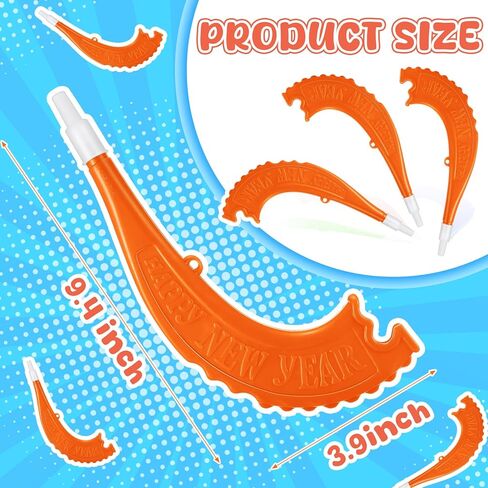 8 Pieces Plastic Shofar Horn Rosh Hashanah Horns Toys Gifts Rosh Hashanah Decorations Noisemakers Horns Instruments Decorative Shofar for Joyful Parties, New Year (Colorful) in Saudi Arabia