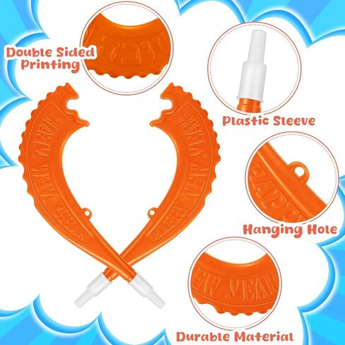 8 Pieces Plastic Shofar Horn Rosh Hashanah Horns Toys Gifts Rosh Hashanah Decorations Noisemakers Horns Instruments Decorative Shofar for Joyful Parties, New Year (Colorful) in Saudi Arabia