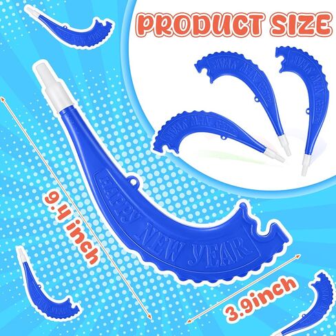 8 Pieces Plastic Shofar Horn Rosh Hashanah Horns Toys Gifts Rosh Hashanah Decorations Noisemakers Horns Instruments Decorative Shofar for Joyful Parties, New Year (Colorful) in Saudi Arabia