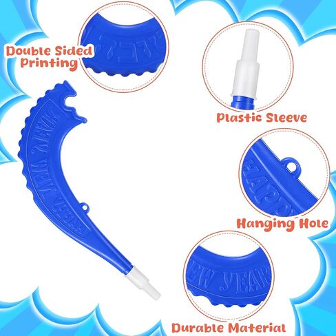 8 Pieces Plastic Shofar Horn Rosh Hashanah Horns Toys Gifts Rosh Hashanah Decorations Noisemakers Horns Instruments Decorative Shofar for Joyful Parties, New Year (Colorful) in Saudi Arabia