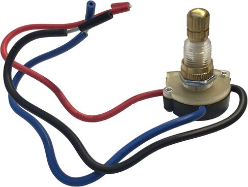 Gardner Bender GSW-69 Electrical Rotary Switch, SPST, ON-OFF, 6 A/125V AC, 6 inch Wire Terminal, Black Plastic in Saudi Arabia
