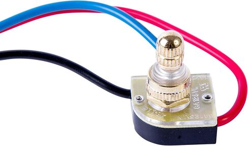Gardner Bender GSW-69 Electrical Rotary Switch, SPST, ON-OFF, 6 A/125V AC, 6 inch Wire Terminal, Black Plastic in Saudi Arabia