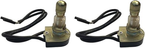 Gardner Bender GSW-69 Electrical Rotary Switch, SPST, ON-OFF, 6 A/125V AC, 6 inch Wire Terminal, Black Plastic in Saudi Arabia