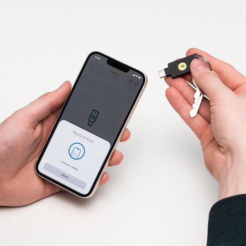 Yubico - YubiKey 5 NFC - Two-Factor authentication (2FA) Security Key, Connect via USB-A or NFC, FIDO Certified - Protect Your Online Accounts in Kuwait
